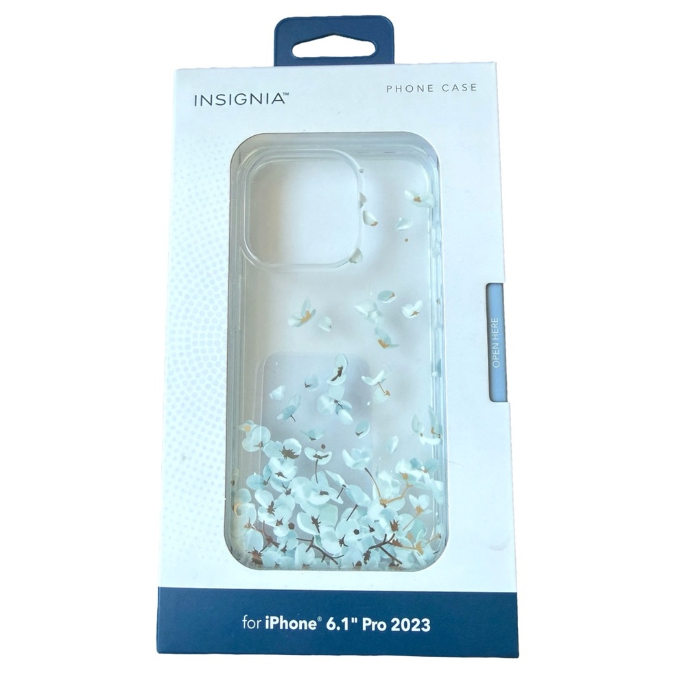 Insignia Clear Floral Phone Case for iPhone 15 pro( 6.1" Pro 2023‎ )